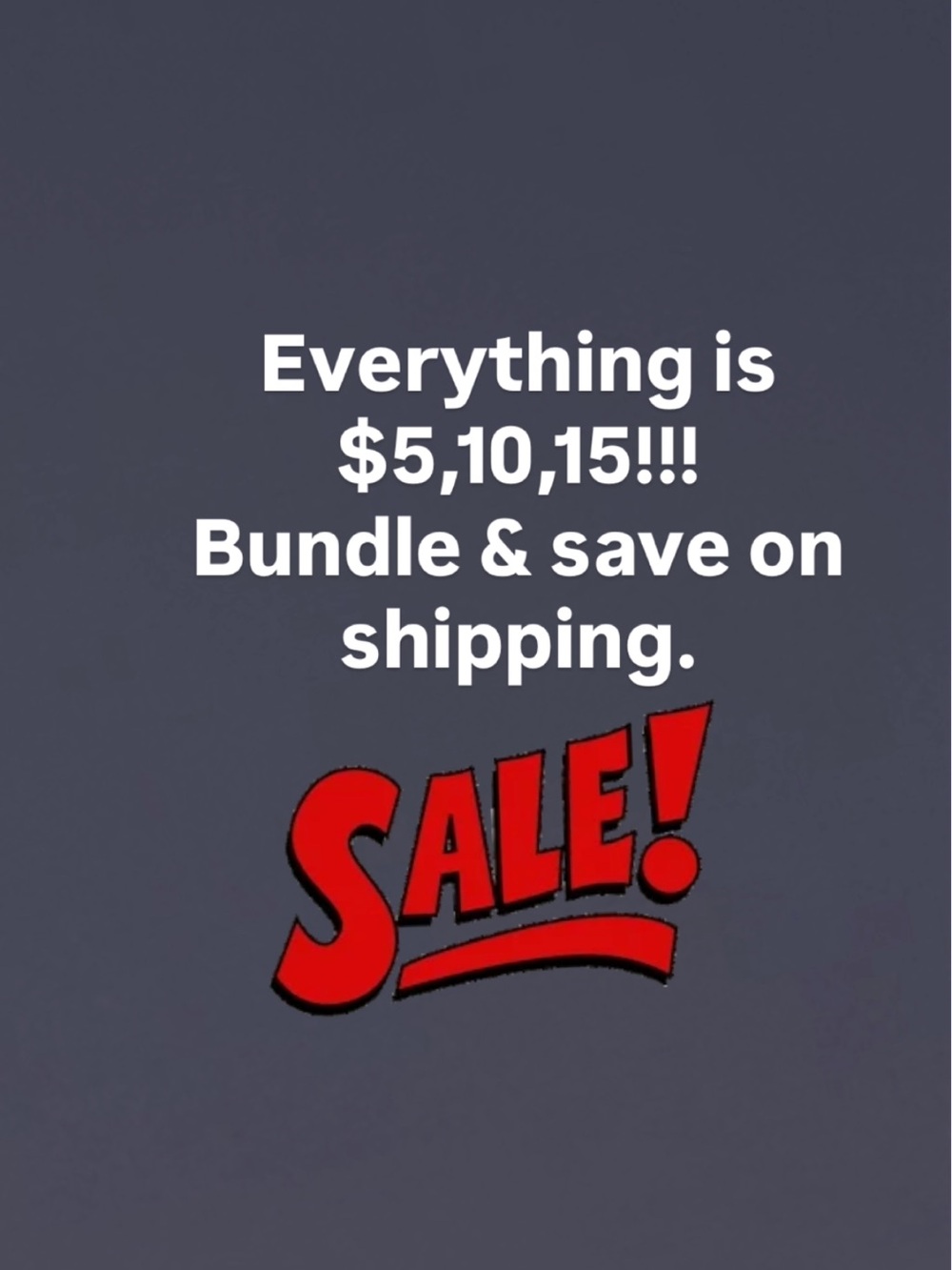 Sale! Sale! Sale!